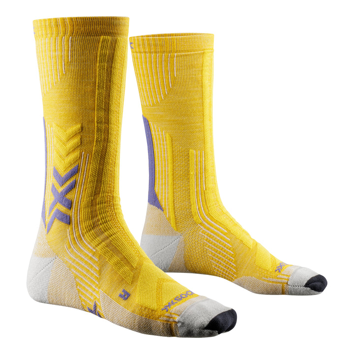 X-SOCKS Trek Perform Merino Crew flax gold/amethyst