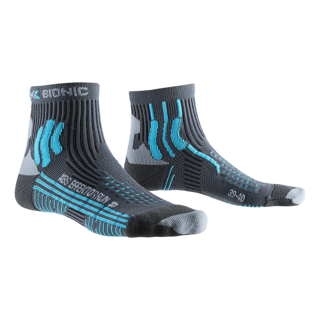 X-SOCKS Women Effektor Running charcoal/effektor turquoise 