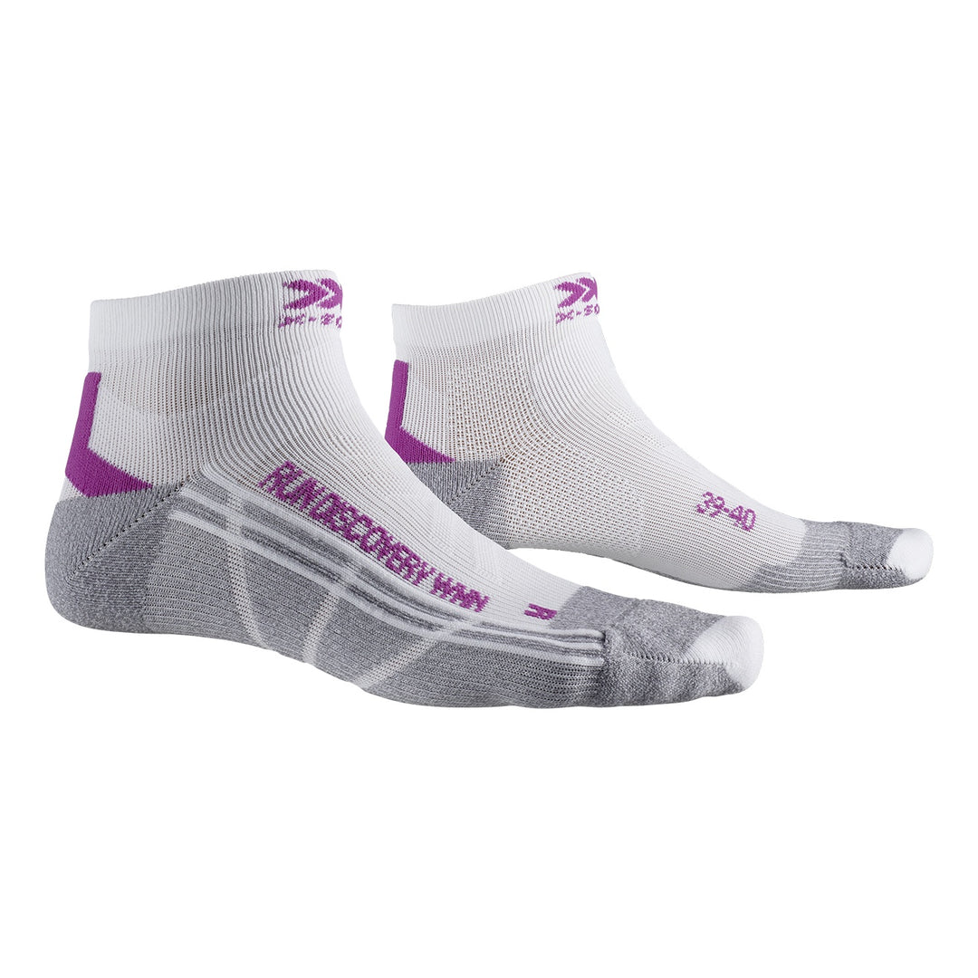 X-SOCKS Women Run Discovery white/twyce purple/grey melange 