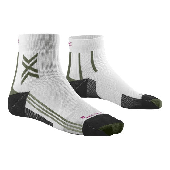 X-SOCKS Women Run Perform Ankle X white/dark green