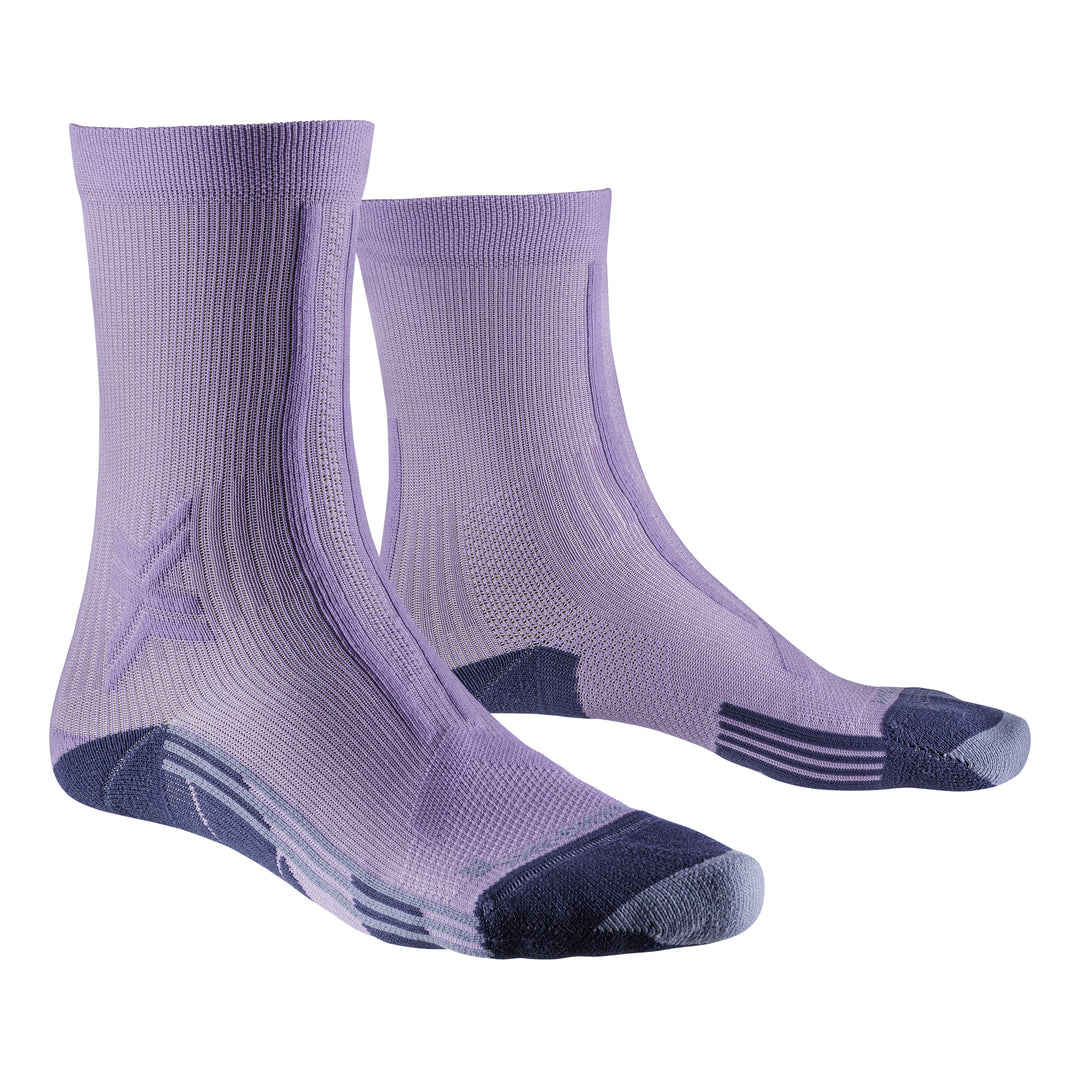 X-SOCKS Women Trail Run Discover Crew orchid/sunset blue