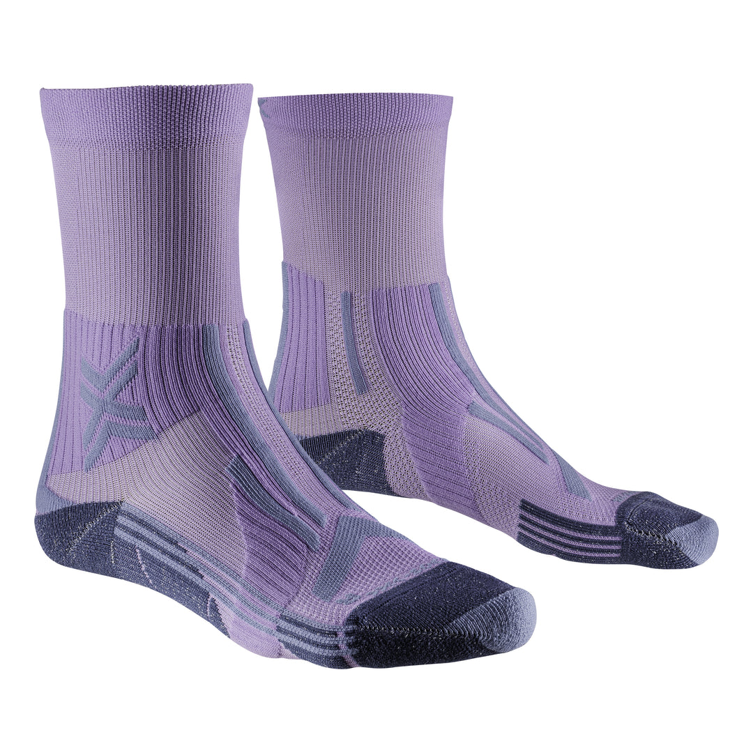 X-SOCKS Women Trail Run Perform Crew orchid/sunset blue