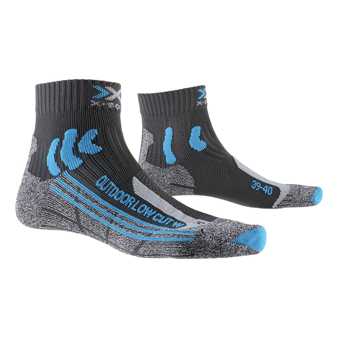 X-SOCKS Women Trek Outdoor low cut anthracite/turquoise 