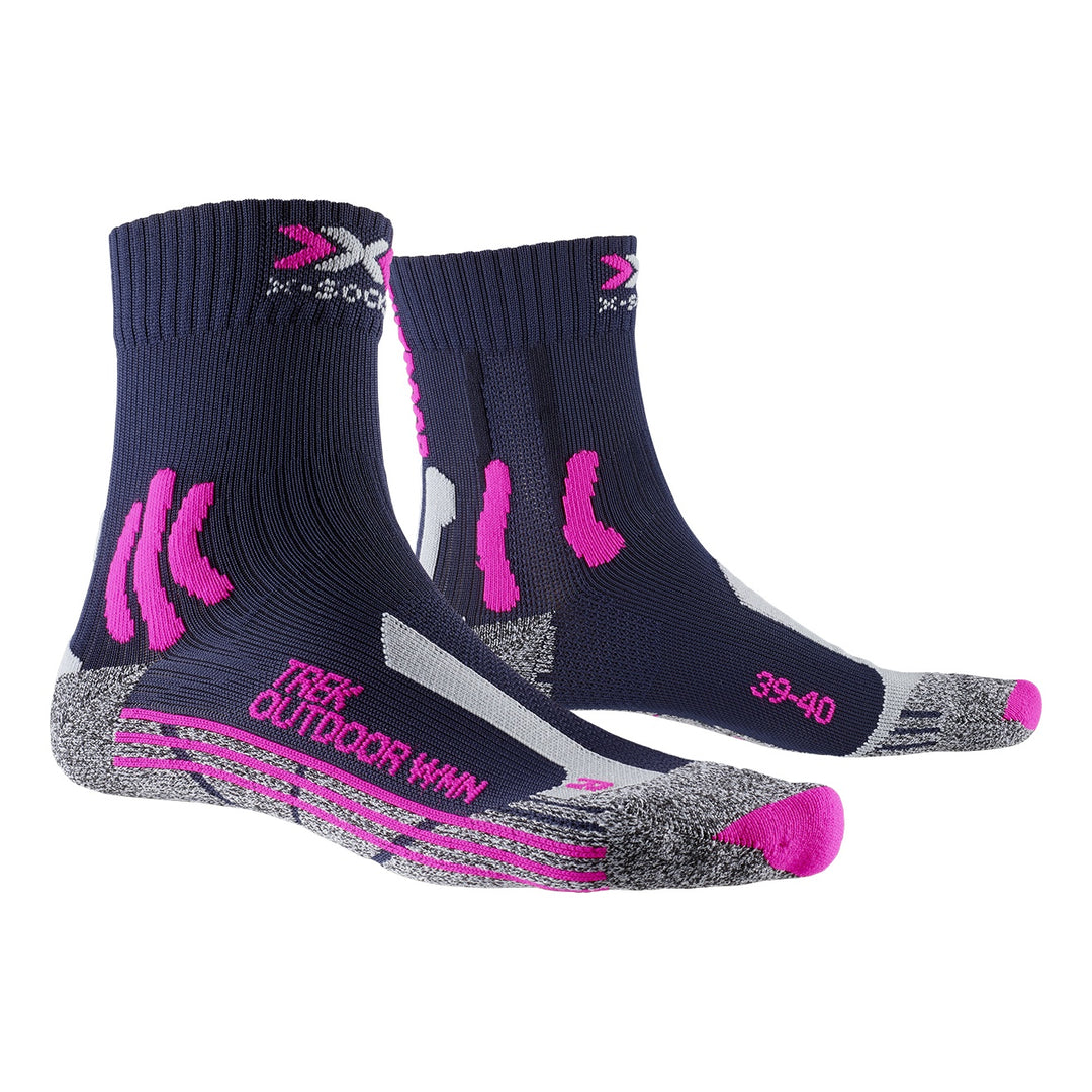 X-SOCKS Women Trek Outdoor midnight blue/pink/grey melange 