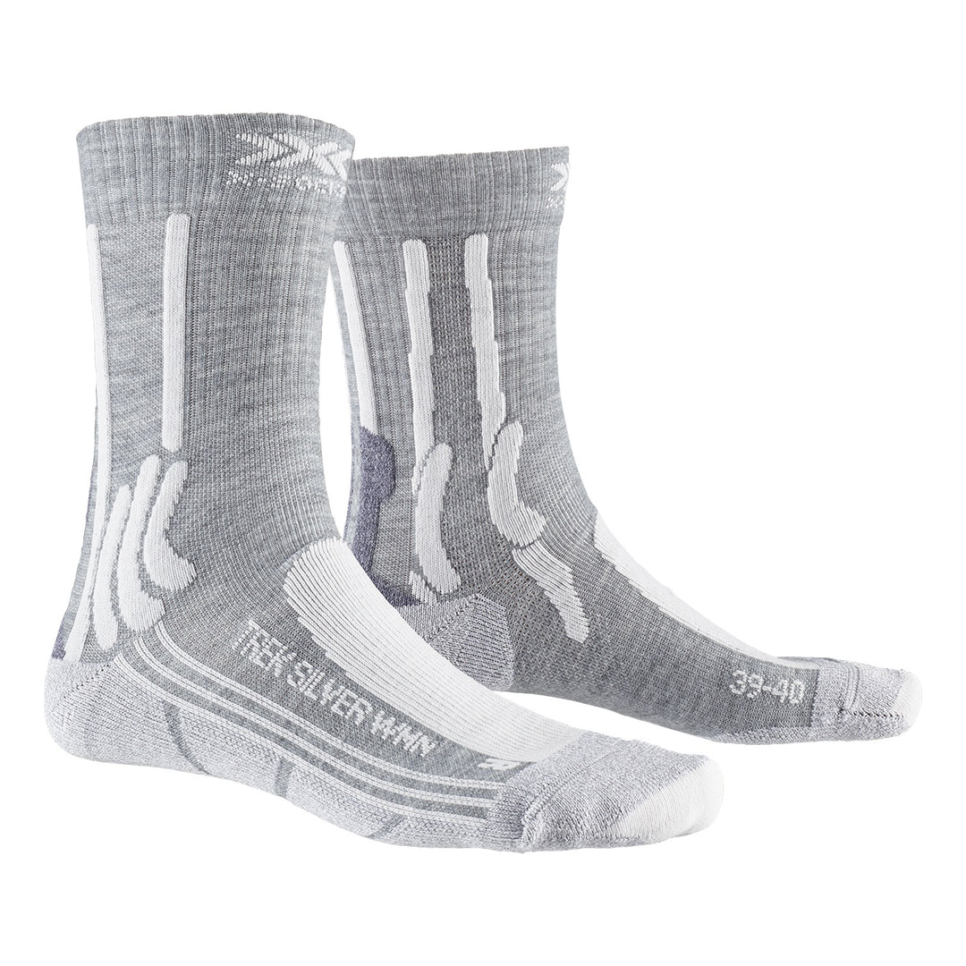 X-SOCKS Women Trek Silver dolomite grey melange/pearl grey