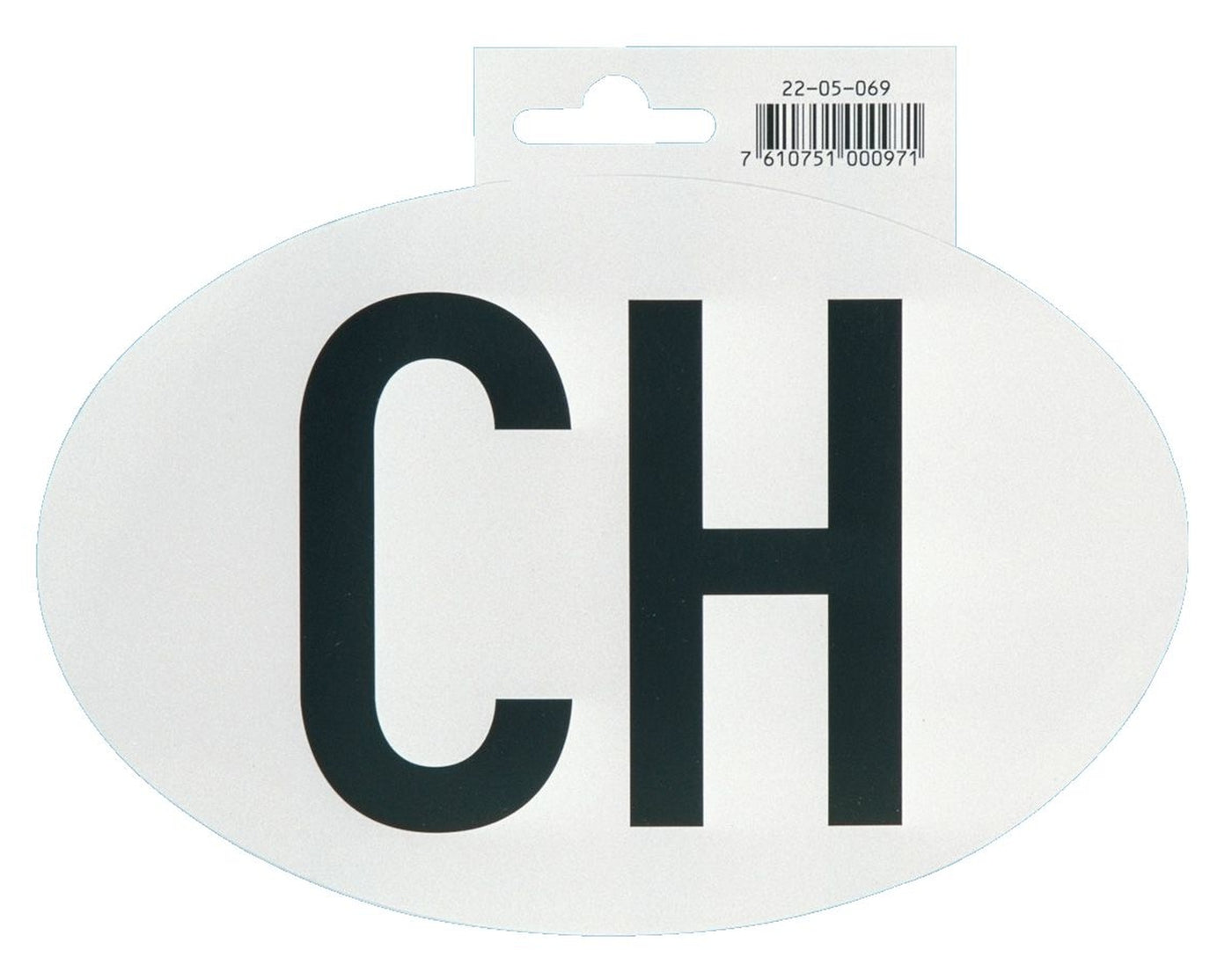  - Hoheitszeichen "CH" magnetisch, für PKW, 17,5 x 11,5 cm - Garage/Velos-Motos Allemann