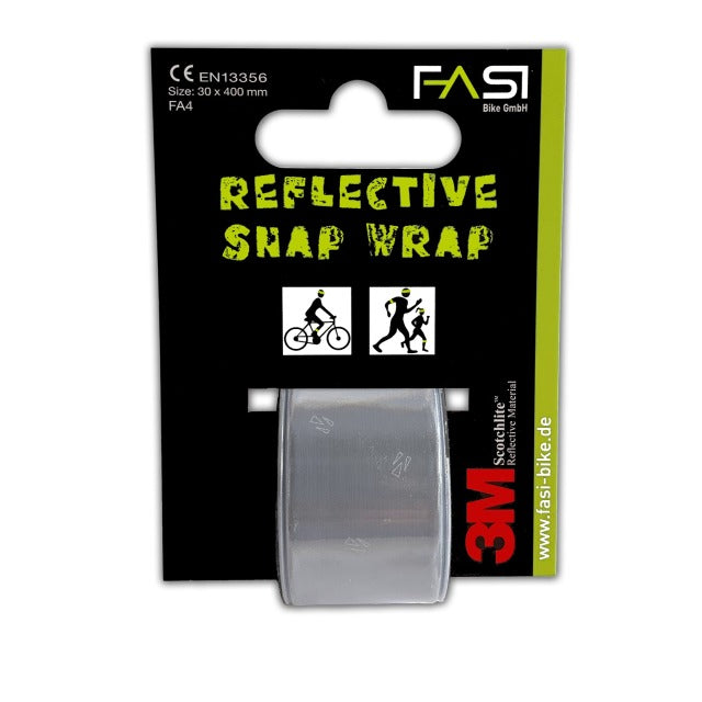 FASI - Snap Wrap Reflektorband 30 mm weiss - Garage/Velos-Motos Allemann