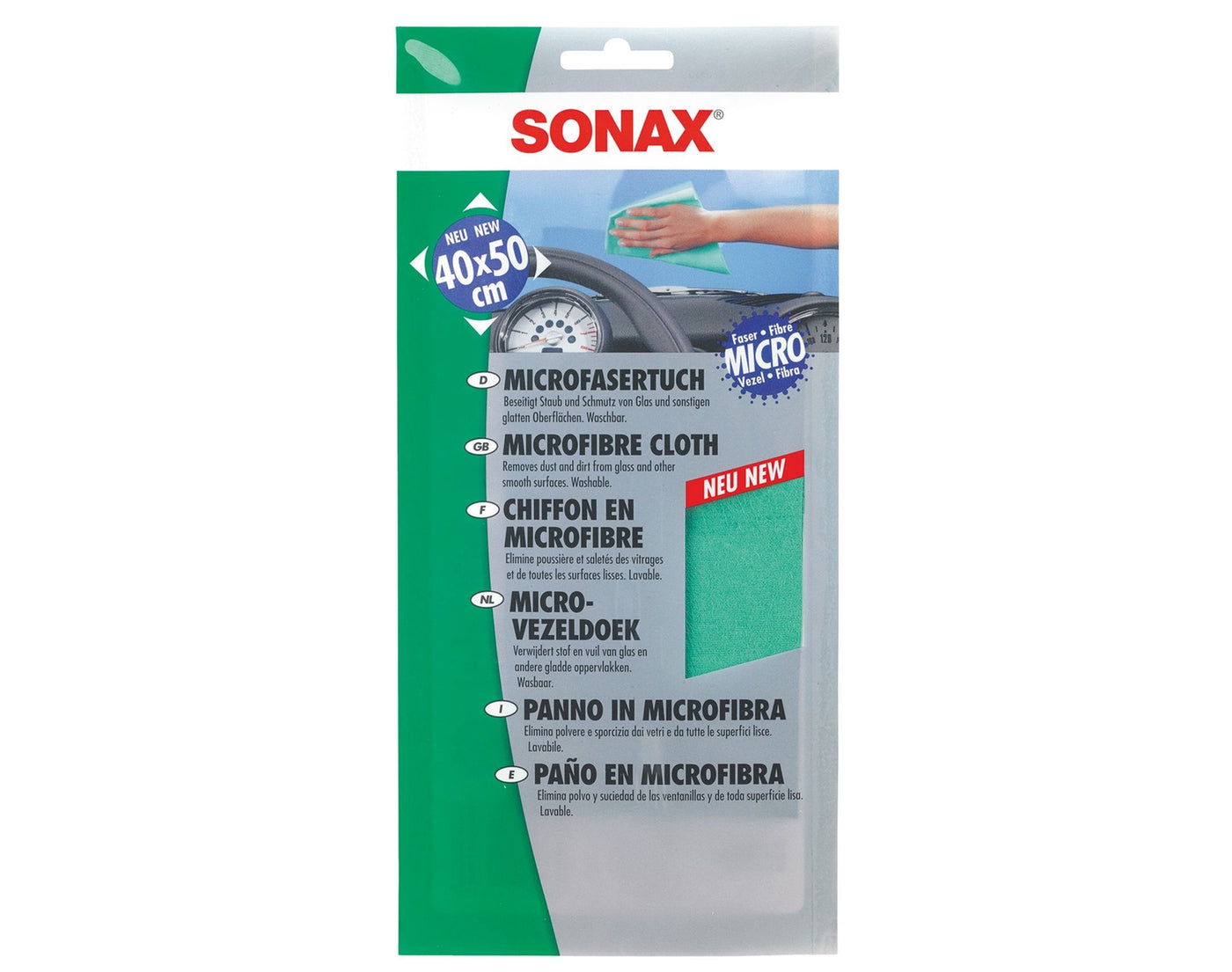 SONAX - MikrofaserTuch Feinpflegetuch Glatte Oberflächen - Garage/Velos-Motos Allemann