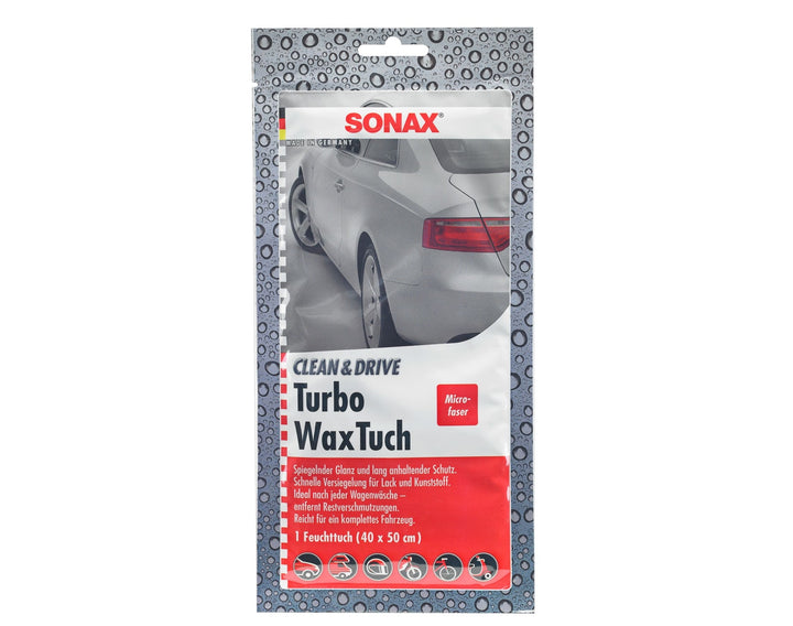 SONAX - Clean+Drive TurboWax Tuch, 40x50cm, 1 Stück - Garage/Velos-Motos Allemann