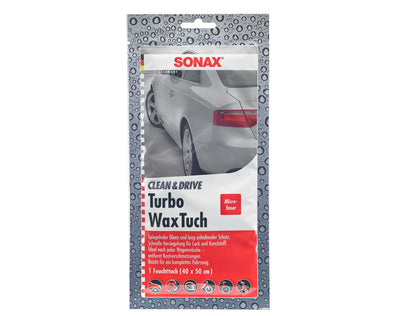 SONAX - Clean+Drive TurboWax Tuch, 40x50cm, 1 Stück - Garage/Velos-Motos Allemann