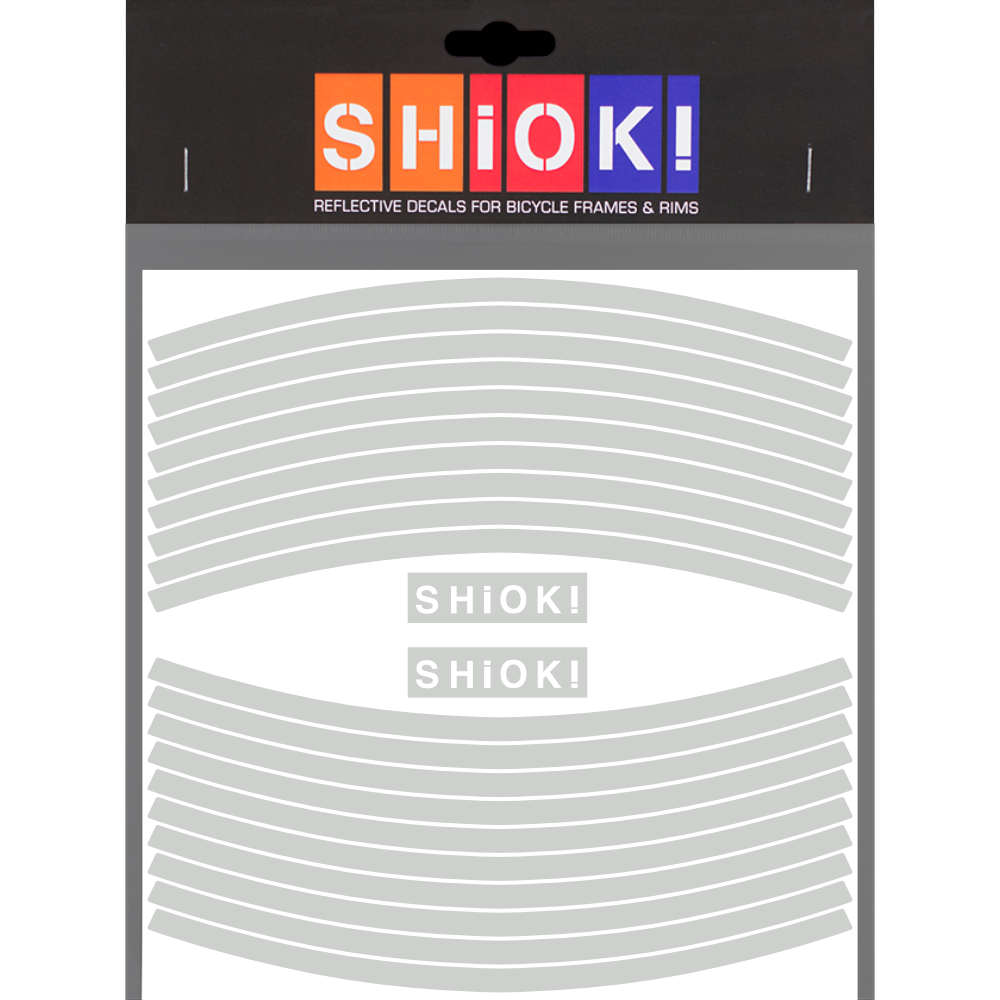 SHIOK! - Reflektierende Felgenaufkleber - Garage/Velos-Motos Allemann